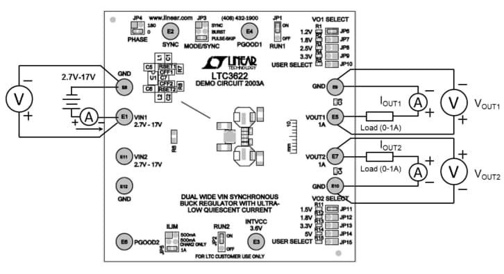 계통도 - Analog Devices Inc. DC2003A 데모 회로 계통도 - Analog Devices Inc. DC2003A 데모 회로